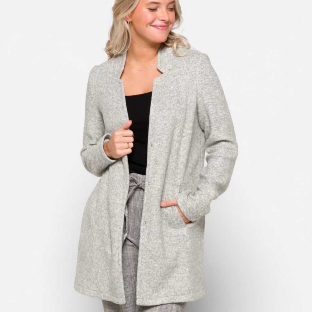 Gray Knit Jacket
